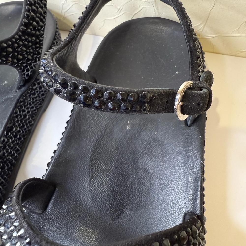 CHANEL Black Embellished Sandals - Picture 4 of 9